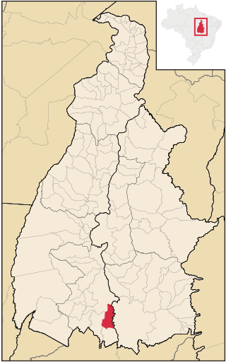 Localização de São Salvador do Tocantins no Tocantins