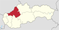 Trenciansky kraj in Slovakia.svg