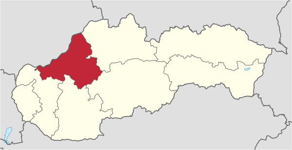 Trenciansky kraj in Slovakia.svg