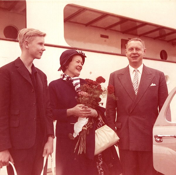 Erkki, mother Vappu and father Sakari in 1961