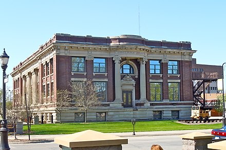 Union Pacific Railroad Museum in the former Carnegie Library in downtown Council Bluffs