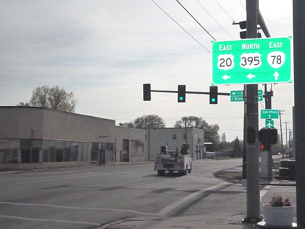 US 20 & US 395, Oregon Route 78 Intersection