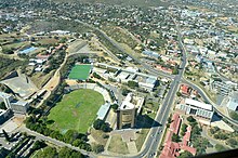 Independence Memorial Museum, Aerial view (2017) Unabhangigkeits-Gedenkmuseum Windhoek, Luftaufnahme (2017).jpg