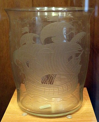 Venice, Guido Balsamo Stella, crystal vase, 1927 Venezia, franz pelzel per guido balsamo stella, vaso in cristallo, 1927.JPG