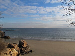 View of Massachusetts Bay from Mingo Beach, Endicott College, Beverly MA.jpg
