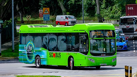 An MCV Evora-bodied Volvo B5LH as operated in Singapore
