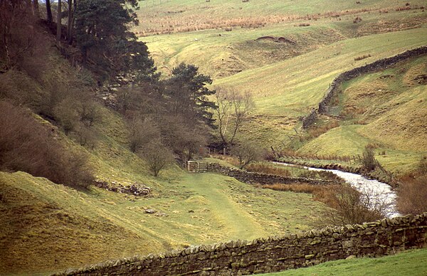 Haltwhistle Burn between the town and Hadrian's wall