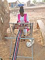 Weaving of smock material (Kente) in Northern Ghana 01