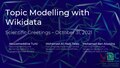 Topic Modelling with Wikidata