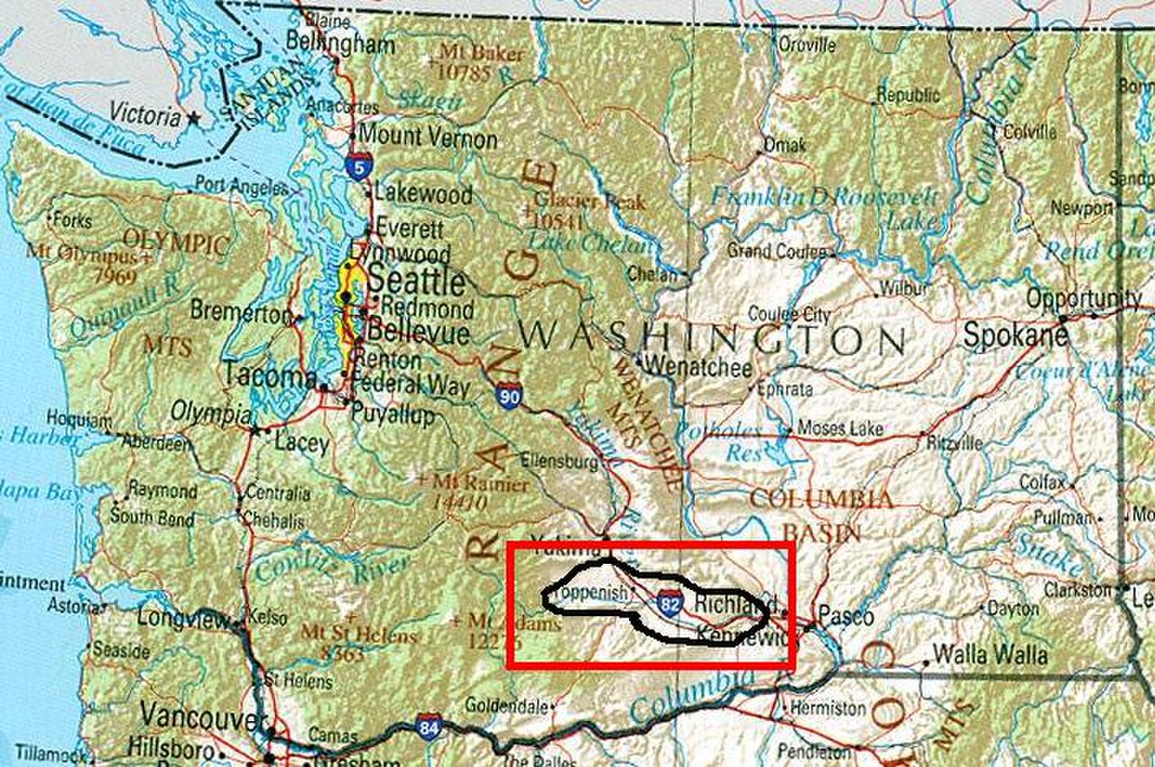 Город Форкс штат Вашингтон на карте