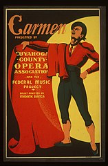 Affiche de Carmen, 1939