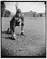 "Slingin Sammy" Baugh, Washington, D.C., Sept. 11. "Slinging Sammy" Baugh, new addition to the Washington Redskins, the Texas Christian U. star is rated as one of the greatest of this LCCN2016877935.jpg