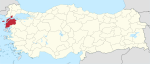 Çanakkale in Turkey.svg