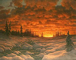 Ivan Choultsé: Winter Sunset (1920s)