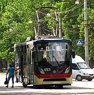 Односекційний високопідлоговий трамвай К-1 у Кривому Розі