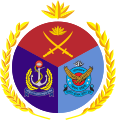 বাংলা: বাংলাদেশ সামরিক বাহিনীর প্রতীক English: Seal of Bangladesh Armed Forces