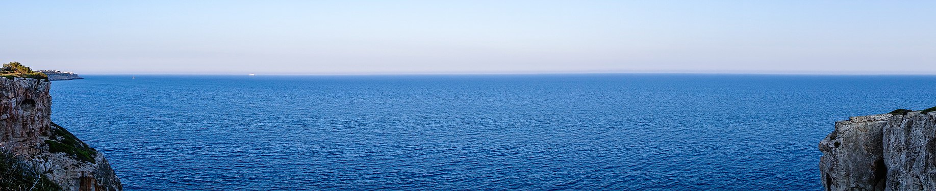 The blue Mediterranean near Majorca
