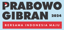 Campaign logo of Prabowo Subianto and Gibran for the 2024 Indonesian general election. 02 Prabowo-Gibran 2024.svg