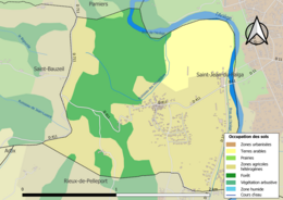 Mappa a colori che mostra l'uso del suolo.