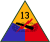 13th US Armored Division SSI.svg