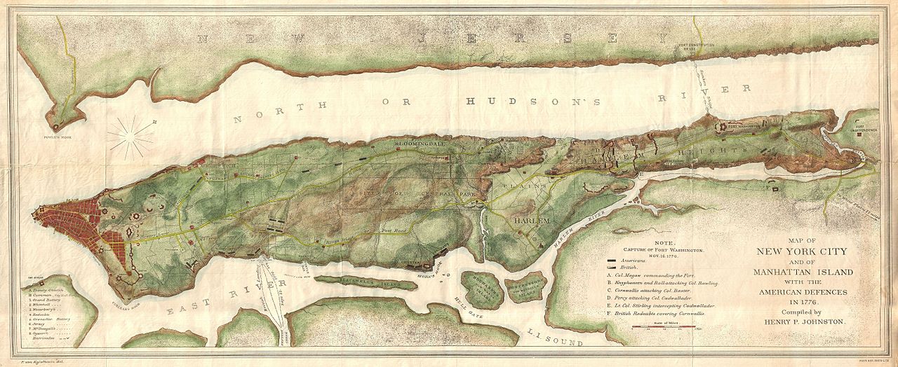 map of manhattan island File 1878 Bien And Johnson Map Of New York City Manhattan Island map of manhattan island