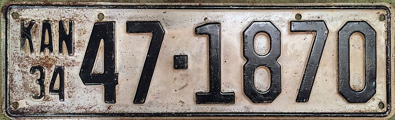 File:1934 Kansas license plate.jpg