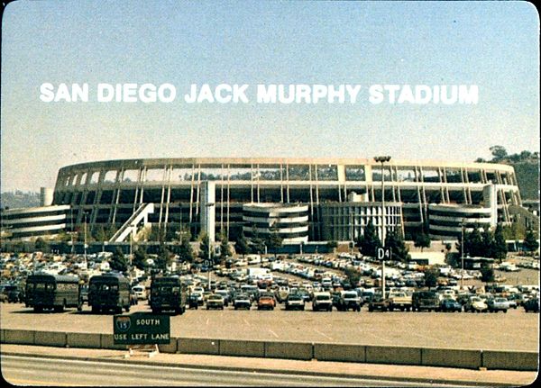 Exterior of then-San Diego Jack Murphy Stadium in 1984