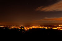 Belfort, de nuit.