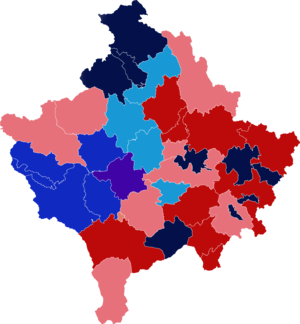 2019 Kosovan parliamentary election Map.png
