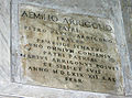 Plaque for the family Arrigoni.