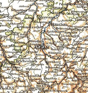 Localisation de l'administration du district Zwickau