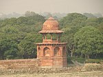 Chattries on the Yamuna bank to the north of Ram Bagh A chattri on the Yamuna Bank.JPG