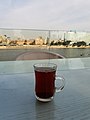 A glwaa of tea on the Nile in Cairo.jpg