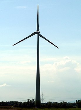 A wind turbine in the Netherlands