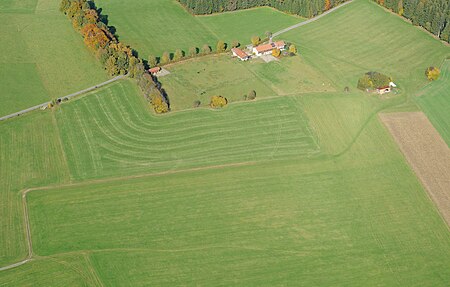 Aerial image of the Kleinhartpenning airfield