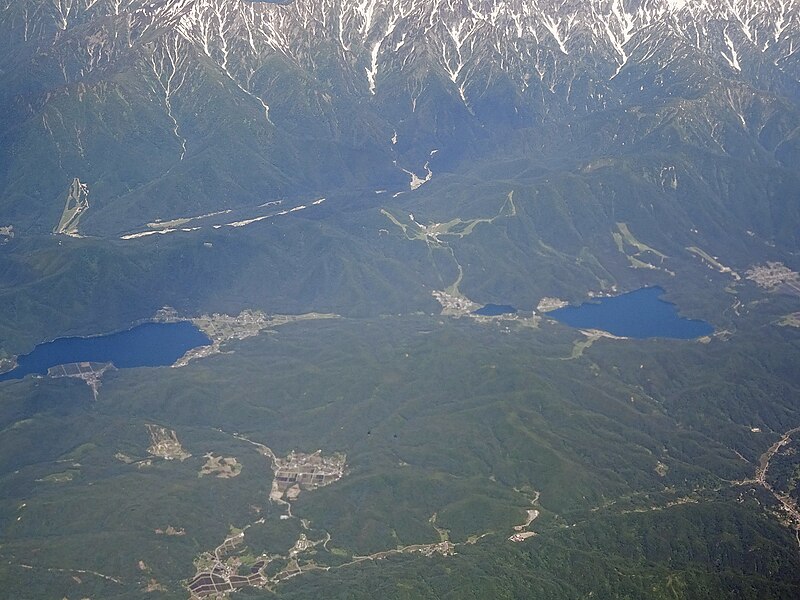 File:Aerial view Kizaki lake and Aoki lake.jpg