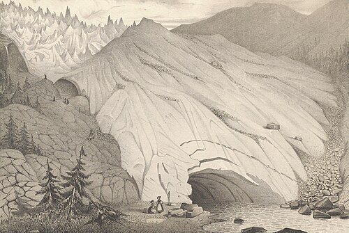 Figure 6 : Glacier de Zermatt, extrémité inférieure