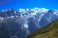 Aiguille du Midi - Mt Blanc panorama from le Brevent - note Mt Blanc tunnel entrance at bottom (10975733244).jpg