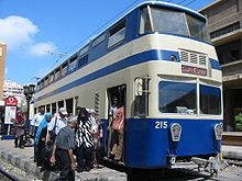 Alexandria double-deck tram Alexandria Tram 215.jpg