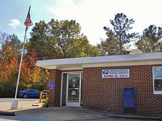 <span class="mw-page-title-main">Alpine, Talladega County, Alabama</span> Unincorporated community in Alabama, United States