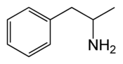 Amfetamins kemiska formel