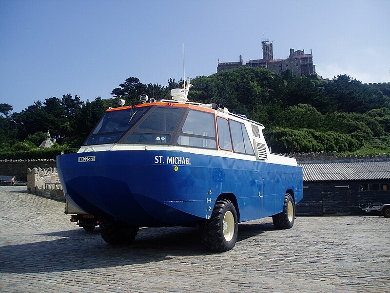 File:Amphibious rescue vehicle, St Michael's Mount.jpg