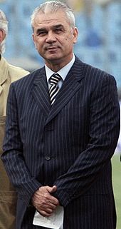 After scoring 21 goals for Romania as a player Anghel Iordanescu led the country's Golden Team as coach in the 1994 World Cup campaign. Anghel Iordanescu.jpg