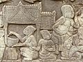 Выява драўлянага будынка на барэльефе храма Баён (канец XII ст.)