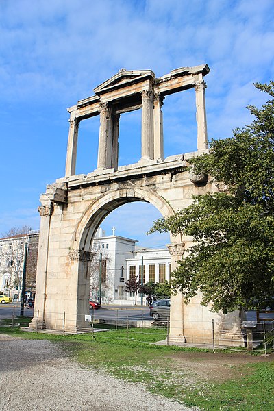 File:Arch of Hadrian (Athens) 20180221.jpg