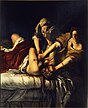 Judith décapitant Holopherne d’Artemisia Gentileschi (1613).