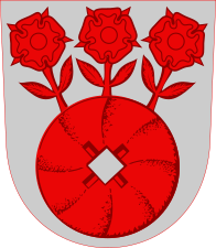 Жернов на гербе общины Аскола, Финляндия
