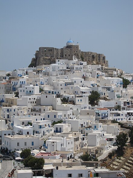 View of Astypalaia and its castle
