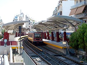 Ágios Nikólaoksen metroasemaa.