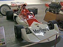 A BRM P180 in the 1972 season Marlboro livery. BRM P180.jpg